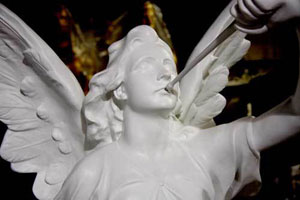 Angels Trumpet-Left 64" Statue