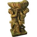 Twin Cherubs 
          with Shell 36" Statue