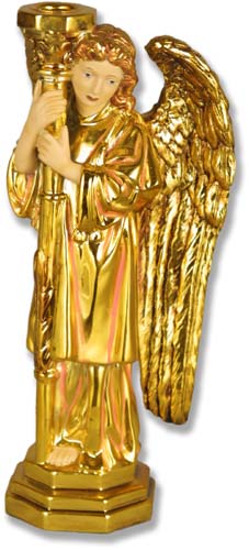 Majestic Angel-Candle @ L 12" Statue