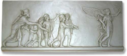 Angel Of Peace Frieze Lg. Plaque