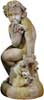 COMO CHERUB & DOLL 34.0"H Statue