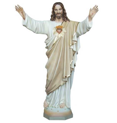 Jesus Sacred Heart Blessing Statue