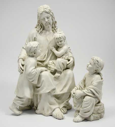 Jesus With Children 34 Statue