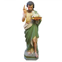 John The Baptist w/ Sheep On Book Statue