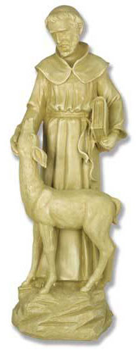 Saint Francis With Deer 22" statue