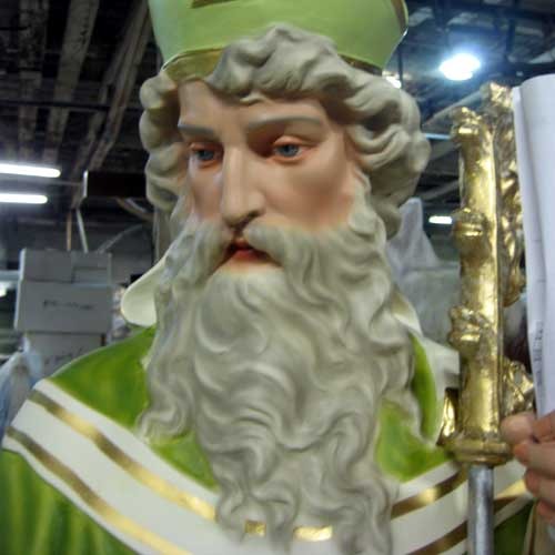 Saint Patrick Staff Realistic 72" Statue