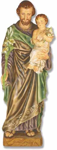 Saint Joseph & Child with Cross 38" Statue